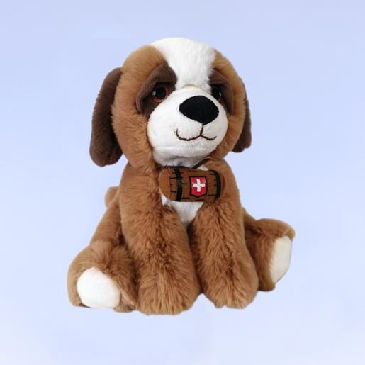 Saint Bernard 18 cm yeux brodés